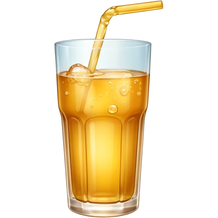 Apple juice in large glass emoji