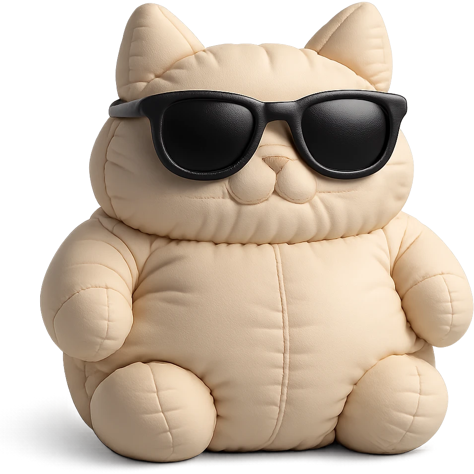 Cat wearing sunglasses emoji