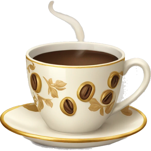 vintage fancy Coffee cup emoji