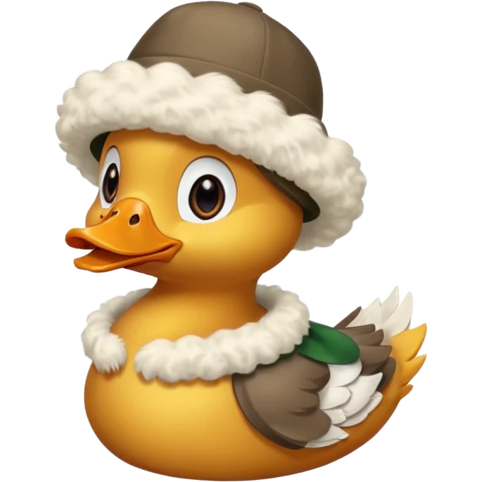 Dog with a hat of a duck  emoji