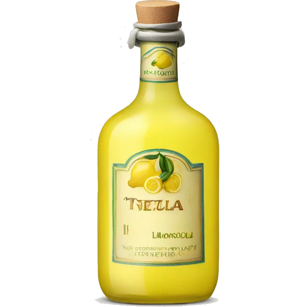 a single bottle of limoncello emoji