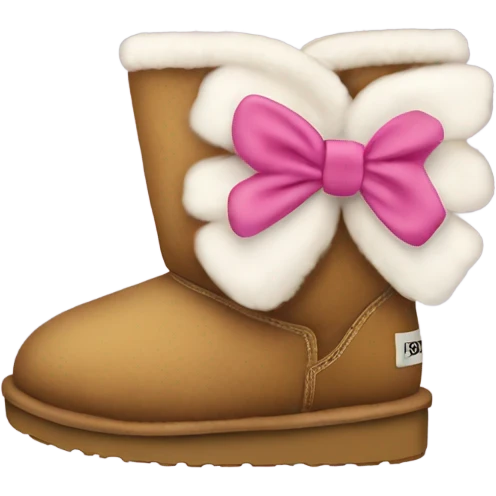 Uggs with a bow emoji