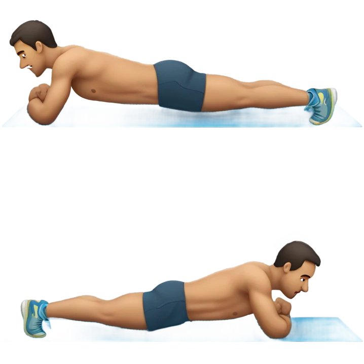 Man doing planks  emoji