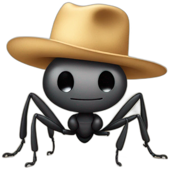 ant with a hat  emoji