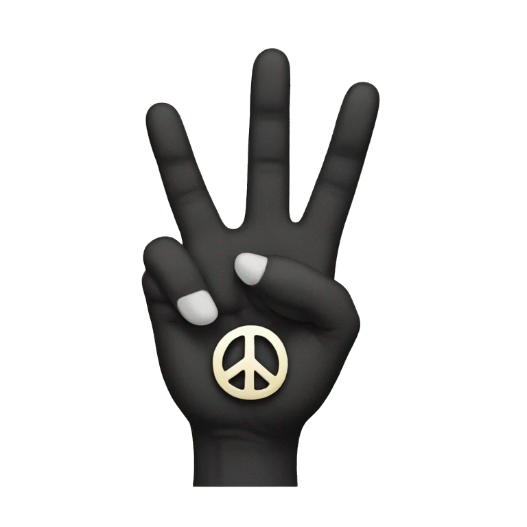 Peace sign emoji