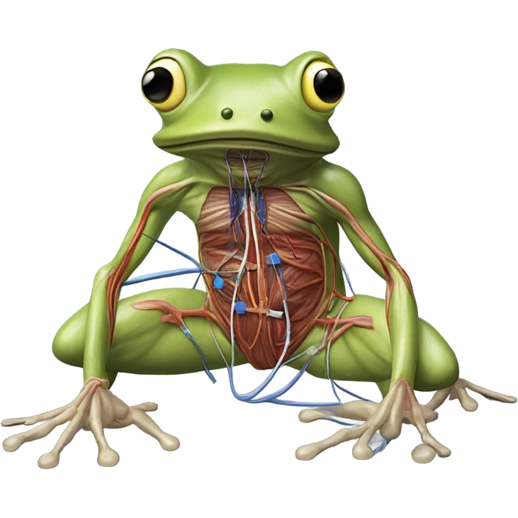 measure voltage from frog muscle emoji