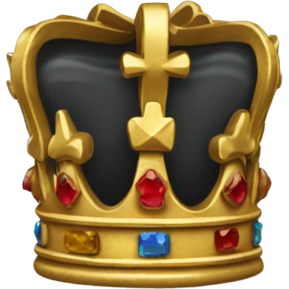a king's crown with Admin written on it emoji
