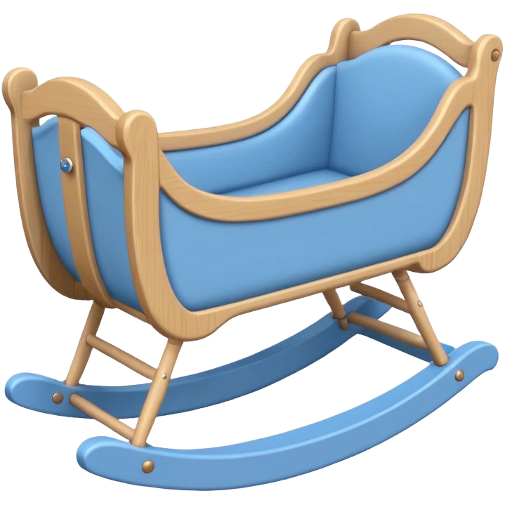 baby cradle blue emoji