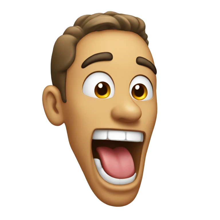 Guy sticking tongue out emoji