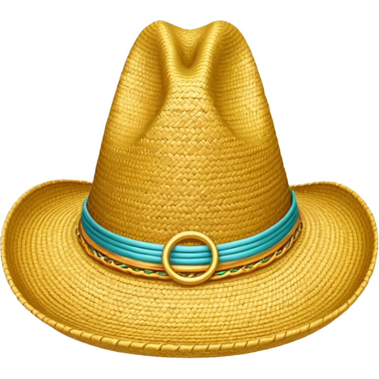 Sombrero Vueltiao con artos anillos emoji