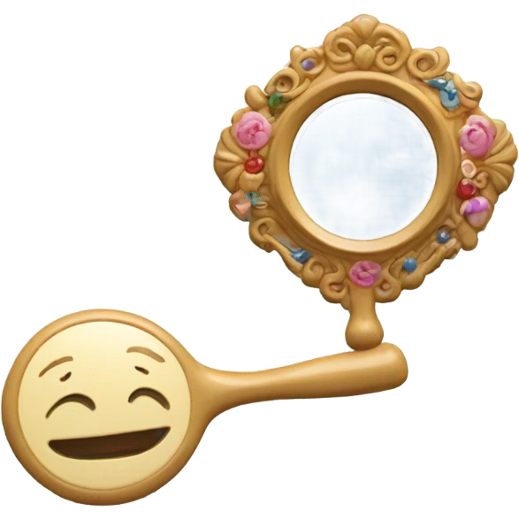 cute little mirror emoji