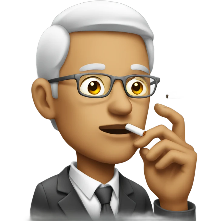 Man smoking emoji