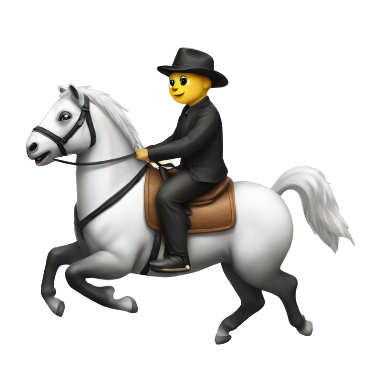 A Panda riding a horse  emoji
