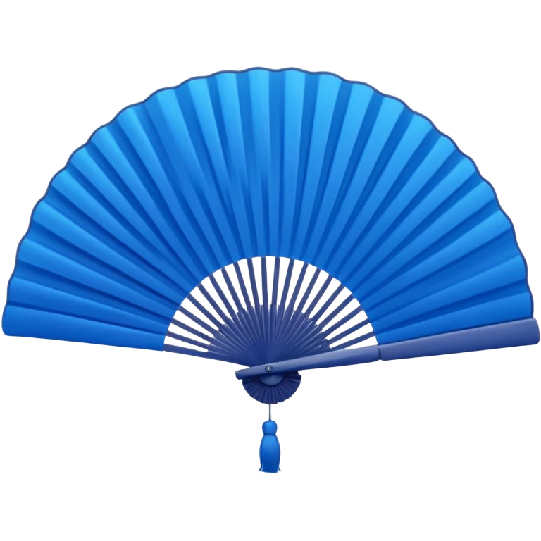 blue folding fan emoji