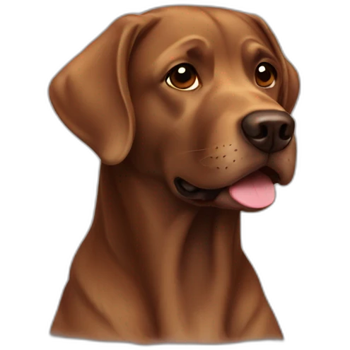 Brown lab emoji