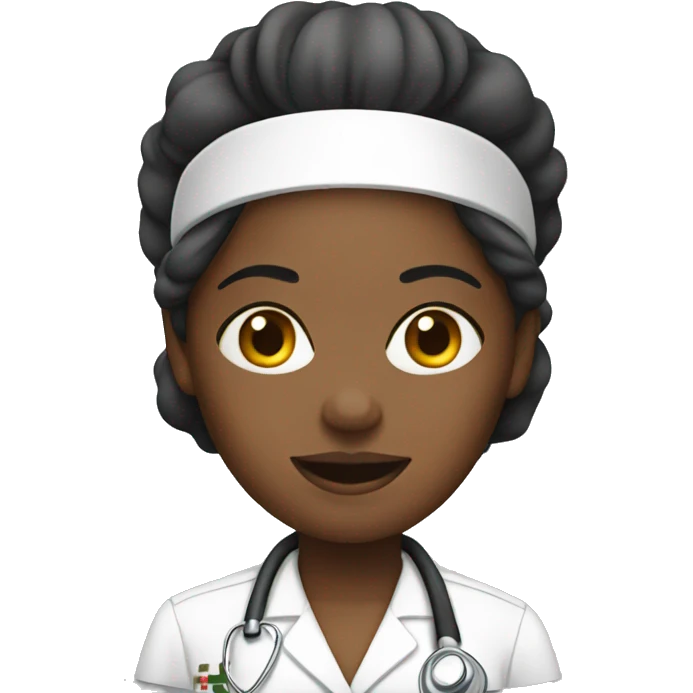 black nurse driving  emoji