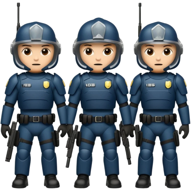 riot police emoji