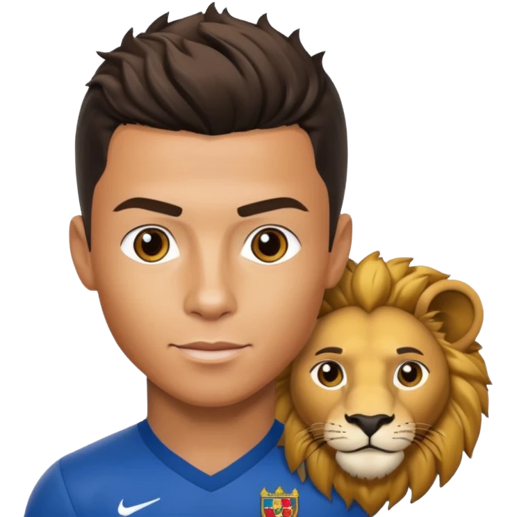 رونالدو با شیر emoji