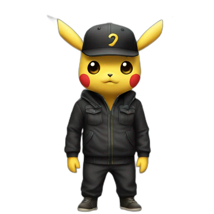 pikachu noir emoji