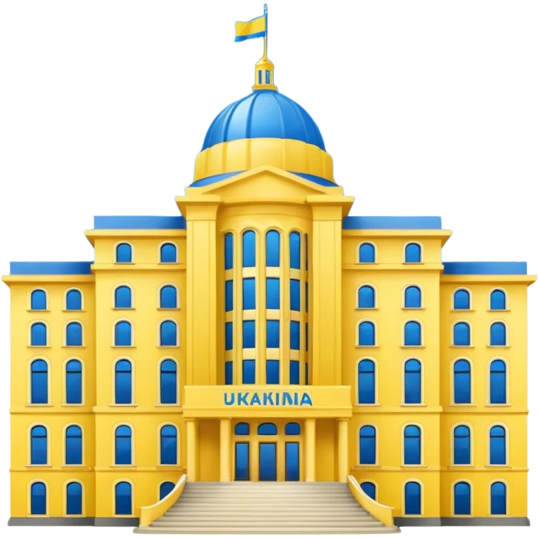 make the png emoji of Ukraine president's office building emoji