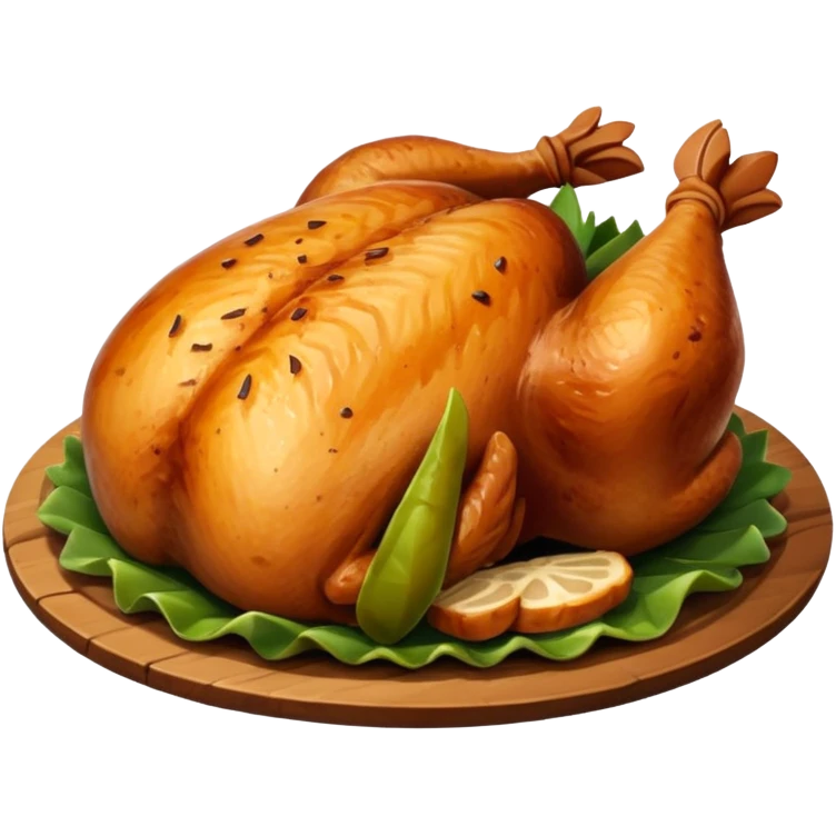 round slice chicken rost emoji