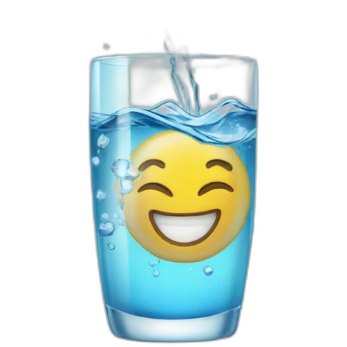 Sparking water emoji