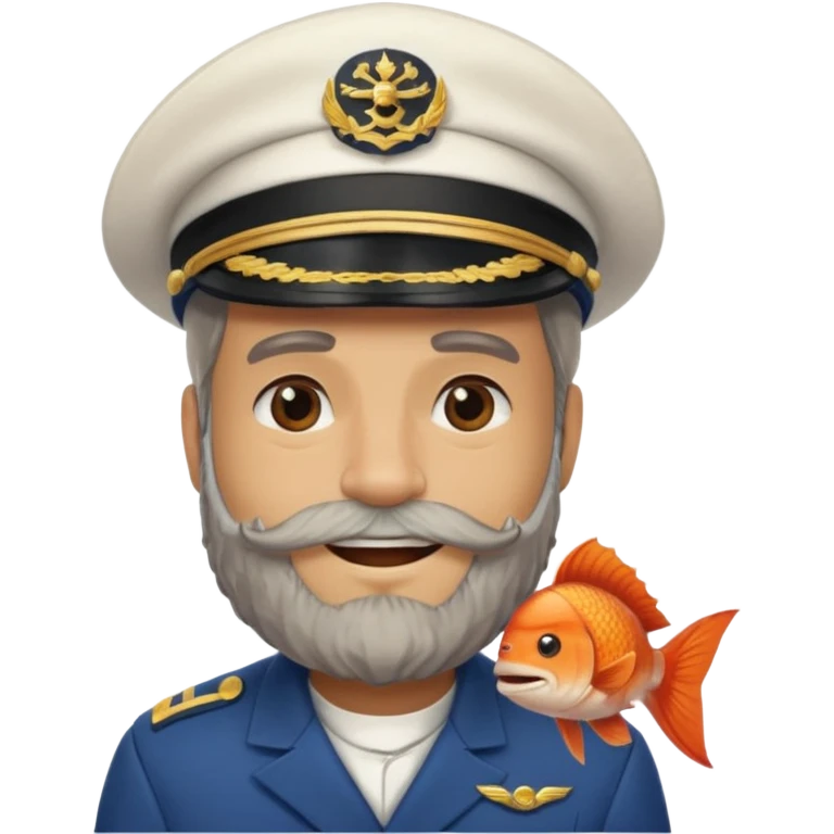 bearded fish ship captain emoji