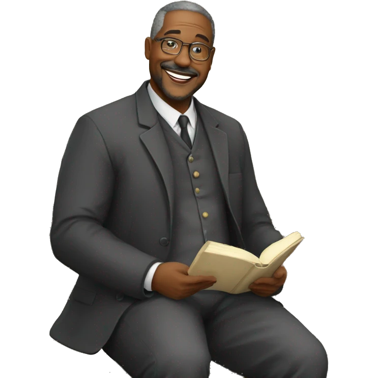 Pastor com bíblia na mão emoji