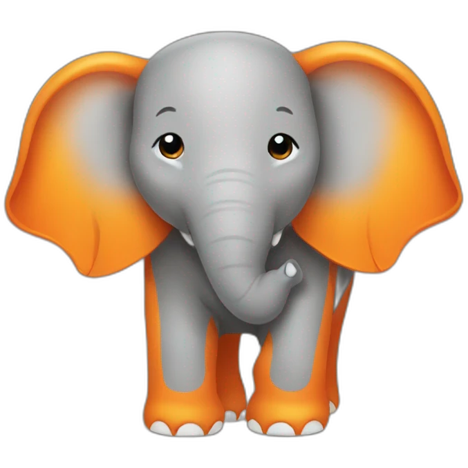 orange elephant emoji