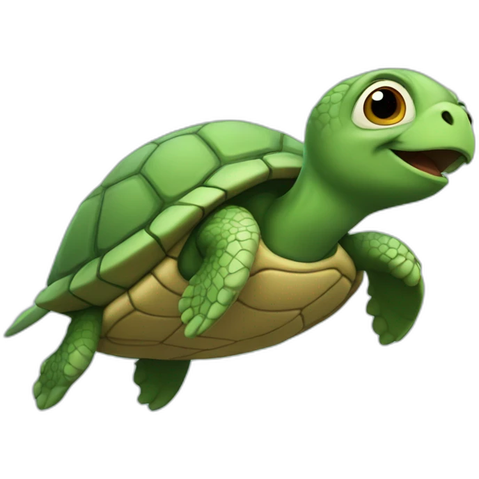 Flying turtle emoji