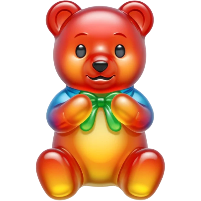 Gummy bear (multicolor) emoji