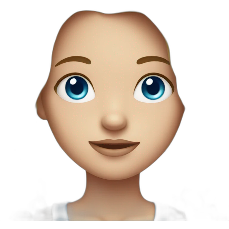girl with blue eyes emoji