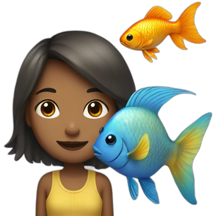 GIRL AND FISH emoji