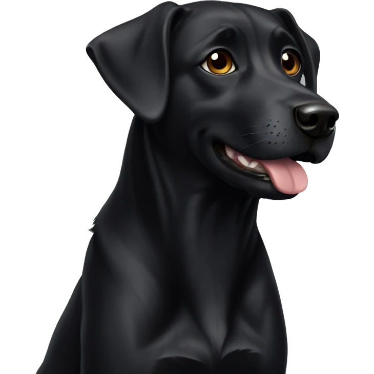 Black dog emoji