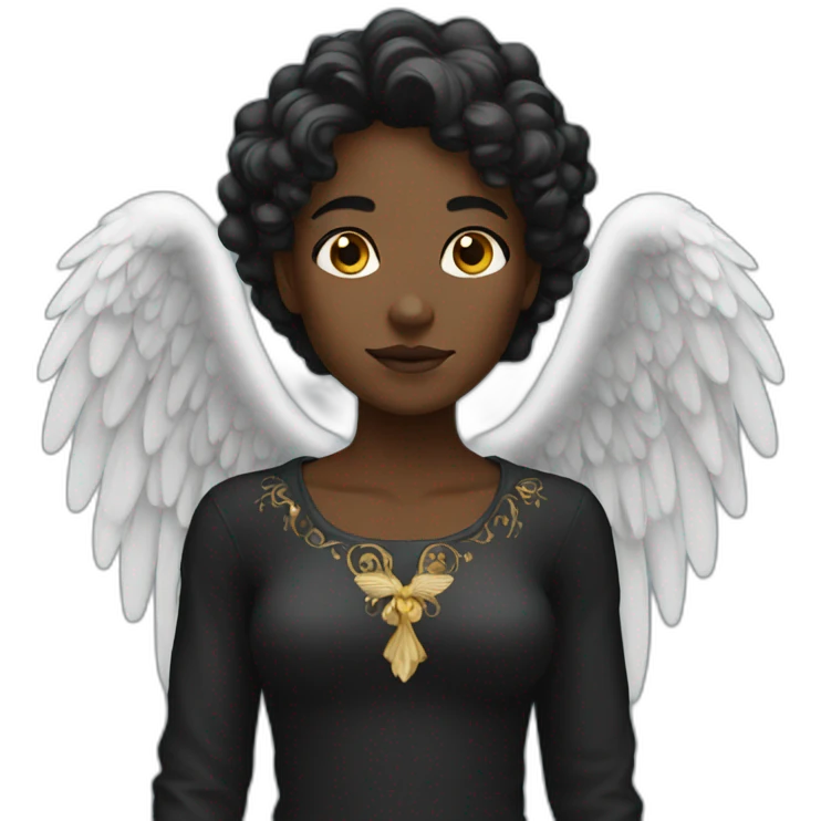 Black angel emoji