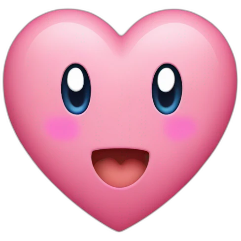 kirby heart emoji