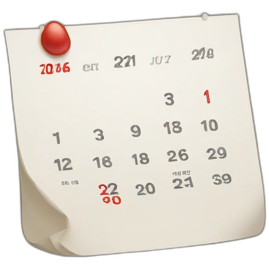 calendar without numbers emoji