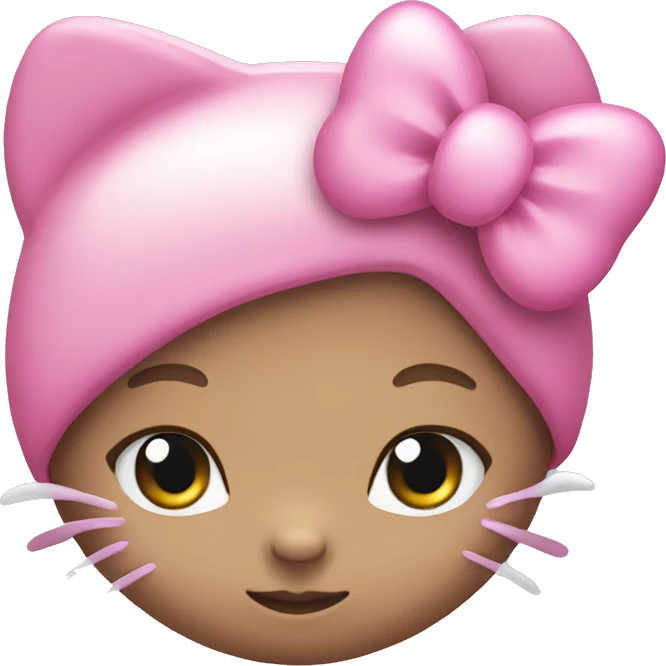 hello kitty pink emoji