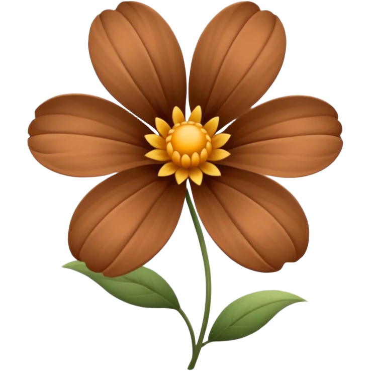 brown flower emoji