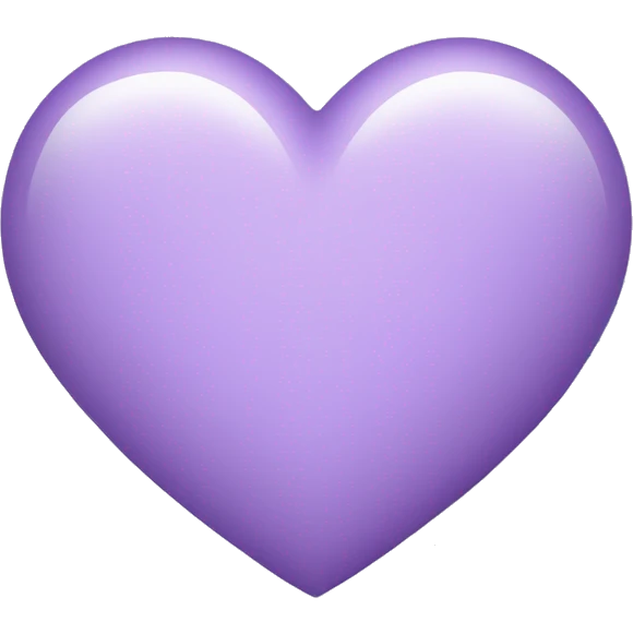 Light purple heart emoji