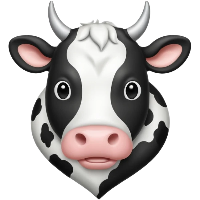 cuore con il colore mucca emoji