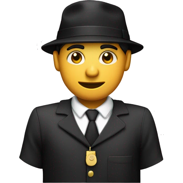 Ladrón con gorro negro camisa de rallas blanca y negras y con un bolsa de dinero en la mano emoji