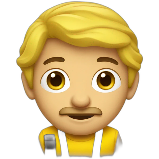 Armenian men in yellow clothing in the bus emoji