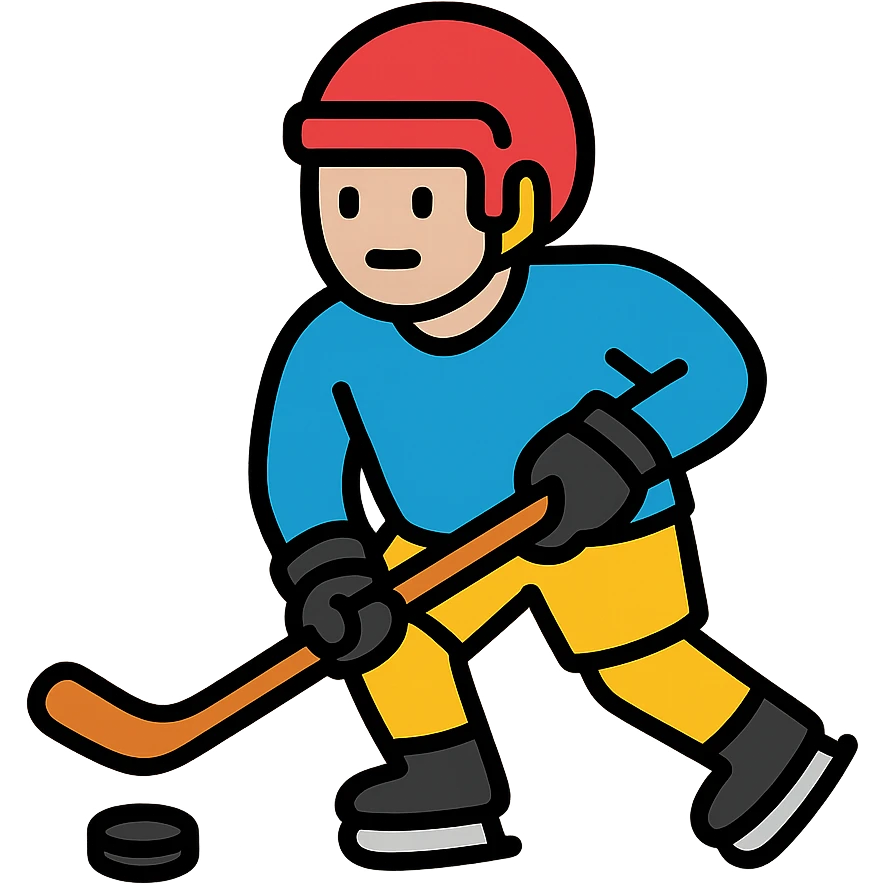 hockey man emoji