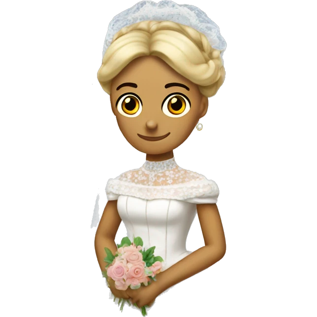 Napoleon Bonaparte in a wedding dress emoji