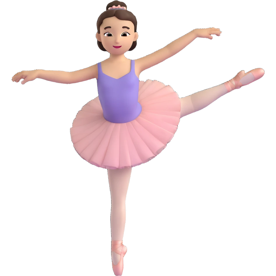 girl doing ballet emoji