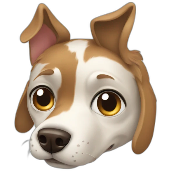 crazy dog emoji