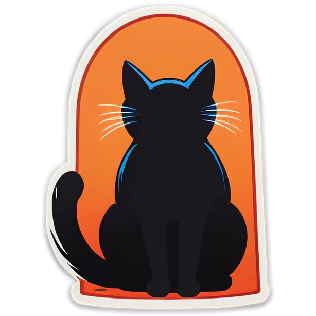 Cat arched back emoji