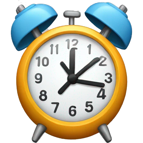 Alarm clock emoji