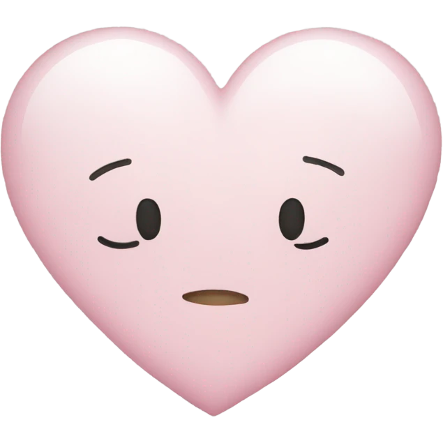 Light pink heart with white sparkles emoji